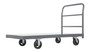 Vestil Steel Smooth Deck Platform Truck - 27 In. x 54 In. 2000 lb - Silver/Black
