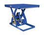 Vestil Steel Electric Hydraulic Lift Table with Foot Control - 48 In. x 48 In. 2000 lb - Blue