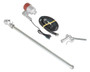 Vestil Plastic Electric Drum Pump - 115 Volt 7-1/2 In. x 4-1/4 In. x 8 In. - Silver