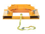 Vestil Steel Deluxe Single Drum Gripper - 55 Gallon 43-3/16 In x 28 In x 7-1/8 In 1500 lb - Yellow