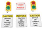 Vestil Polypropylene Dock Traffic System LED Lighted - 3-3/4 In. x 6-1/2 In. x 11-1/2 In. - Yellow