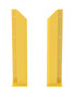 Vestil Steel Overhead Door Track Protectors - 48-1/16 In. Pair 1 Left and 1 Right - Yellow