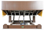 Vestil Steel Electric Hydraulic Dock Leveler - 74 In. W x 86 In. L x 24 In. D Pit Dimensions, 25000 lb - Brown/Yellow