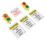 Vestil Polypropylene Traffic System Stop Go Set - 12V LED 3-3/4 In. x 6-1/2 In. x 11-1/2 In. - Yellow
