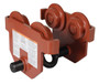 Vestil Steel Push Eye Manual Trolley - 4000 lb - Orange