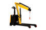 Vestil Steel Electric Powered Floor Crane - 2500 lb Retracted - Yellow