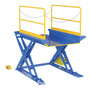 Vestil Steel Ground Lift Scissor Table - 52 In. x 84 In. 3000 lb - Blue