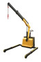 Vestil Steel Adjustable Electric Powered Floor Crane - 2500 lb Retracted - Yellow