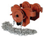 Vestil Steel Geared Eye Manual Trolley - 4000 lb - Orange