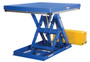 Vestil Steel Low Profile Electric Hydraulic Scissor Lift Tables - 60 In. x 60 In. 2000 lb - Blue