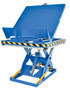 Vestil Steel Lift and End Tilt Scissor Table - 48 In. x 48 In. 2000 lb - Blue