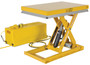 Vestil Steel Work Station Electric Hydraulic Scissor Table - 24 In. x 36 In. 1500 lb - Yellow