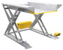 Vestil Partially Stainless Steel Ground Lift Scissor Table - 44 In. x 70 In. 4000 lb - Blue