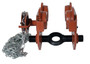 Vestil Steel Geared Eye Manual Trolley - 6000 lb - Orange