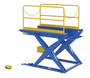 Vestil Steel Ground Lift Scissor Table - 44 In. x 84 In. 3000 lb - Blue
