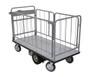 Vestil Steel Electric Material Handling Cart with Sides - 28 In. x 60 In. 1500 lb - Gray