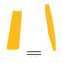 Vestil Polyethylene Fork Blade Protectors - 4 In. x 42 In. - Yellow