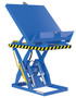 Vestil Steel Lift and End Tilt Scissor Table - 48 In. x 48 In. 4000 lb - Blue