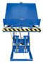 Vestil Steel Lift and End Tilt Scissor Table - 48 In. x 48 In. 4000 lb - Blue