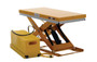 Vestil Steel Work Station Electric Hydraulic Scissor Table - 24 In. x 48 In. 1500 lb - Yellow