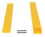 Vestil Polyethylene Fork Blade Protectors - 4 In. x 48 In. - Yellow