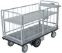 Vestil Steel Electric Material Handling Cart with Sides - 1 Shelf 28 In. x 60 In. 1,500 lb - Gray