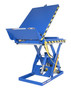 Vestil Steel Lift and Hinge Tilt Scissor Table - 36 In. x 48 In. 2000 lb - Blue