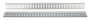 Vestil Steel Zinc Plated E-Track - 5 Ft. Length 4 Pack - Gray