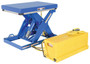 Vestil Steel Single Leg Shorty Scissor Lift Table - 24 In. x 36 In. 2000 lb - Blue