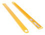 Vestil Steel Fork Extensions - 4 In. x 90 In. 4000 lb - Yellow