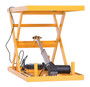 Vestil Steel Electric Linear Actuated Scissor Lift Table - 27-3/4 In. x 15-3/4 In. x 15 In. 200 lb - Yellow