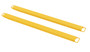 Vestil Steel High Strength Fork Extensions - 5 In. x 84 In. 4,000 lb - Yellow