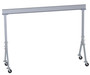 Vestil Aluminum Fixed Gantry Crane with Phenolic Locking Casters - 15 Ft. x 10 Ft. 4000 lb - Silver