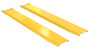Vestil Steel Pin Style Fork Extensions - 8 In. x 63 In. 4,000 lb - Yellow