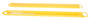 Vestil Steel Fork Extensions - 6 In. x 84 In. 4,000 lb - Yellow