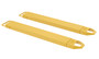 Vestil Steel Fork Extensions - 6 In. x 48 In. 4,000 lb - Yellow