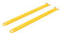 Vestil Steel Pin Style Fork Extensions - 4 In. x 84 In. 4000 lb - Yellow