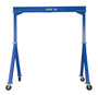 Vestil Steel Fixed Gantry Crane with Phenolic Casters - 10 Ft. 8000 lb - Blue