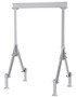Vestil Aluminum Fixed Height Gantry Crane With Adjustable Leveling Option 8 ft. X - 10 ft. 4000 lb - Silver