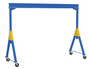 Vestil Steel Knockdown Fixed Gantry Crane with Phenolic Casters - 15 Ft. 6000 lb - Blue