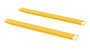 Vestil Steel High Strength Fork Extensions - 6 In. x 72 In. 4,000 lb - Yellow