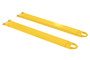 Vestil Steel Pin Style Fork Extensions - 5 In. x 60 In. 4,000 lb - Yellow