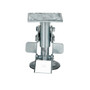 Vestil Steel Top Mount Floor Lock - 4-7/8 to 5-5/8 In. Height Silver 1,200 lb