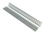 Vestil Steel Zinc Plated E-Track - 4 Ft. Length 6 Pack - Gray