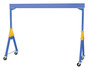 Vestil Steel Knockdown Fixed Gantry Crane with Total Locking Phenolic Casters - 15 Ft. 6000 lb - Blue