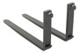 Vestil Forged Steel Forks with Carriage Pin - 42 In. x 1-1/2 In. 4,000 lb - Black
