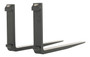 Vestil Forged Steel Forks with Carriage Pin - 42 In. x 1-1/2 In. 4,000 lb - Black