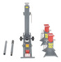 Vestil Steel Manual Hydraulic Fork Truck Jack - 29 In. x 10 In. x 26 In. 15,000 lb - Gray