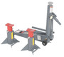 Vestil Steel Manual Hydraulic Fork Truck Jack - 29 In. x 10 In. x 26 In. 15,000 lb - Gray