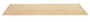 Vestil Wood Top Shelf For - 36 In. Length For Carton Flow Rack Model - Tan